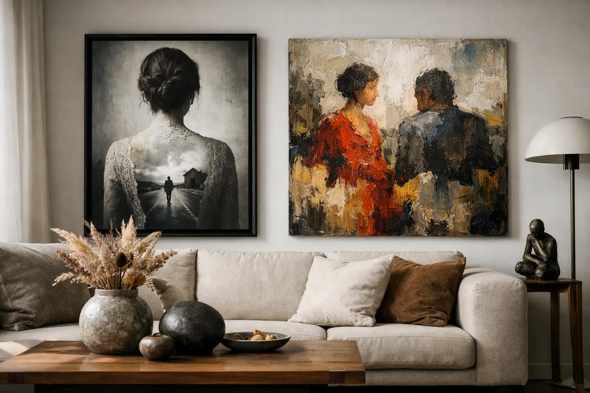 Kunst met verhaal voor een interieur met diepte