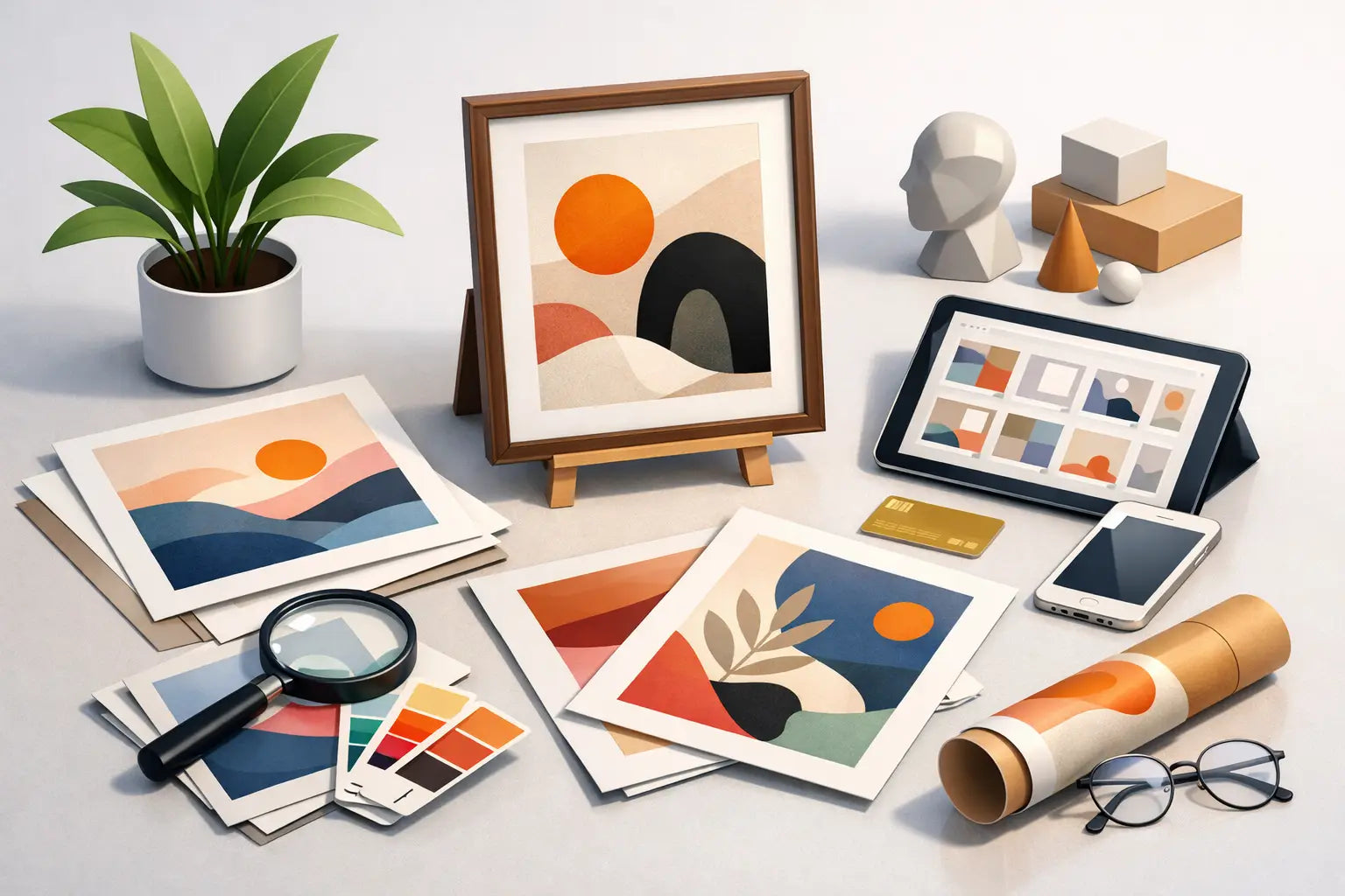 Gids voor hedendaagse kunstprints kopen
