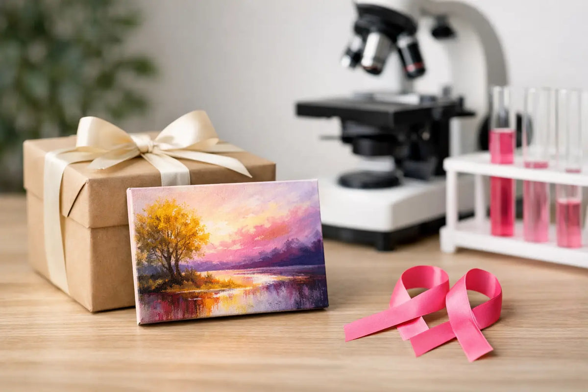 Kunstcadeau met donatie aan kankeronderzoek