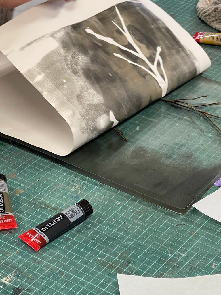 Mixed media collages met emotionele diepte