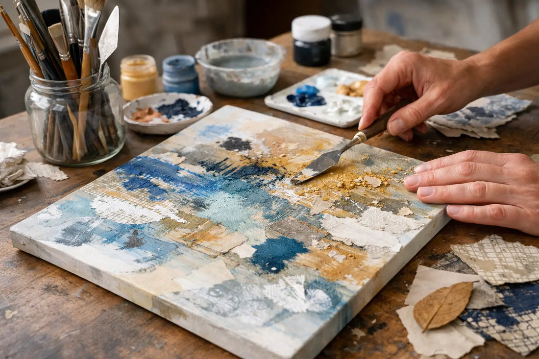 Wat betekent gemengde techniek in kunst?