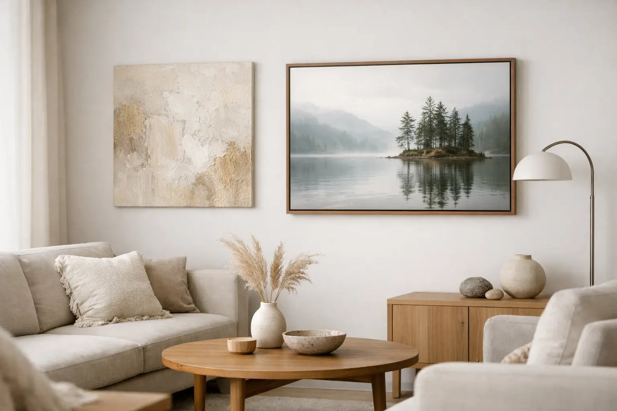 Welke kunst past bij een rustig interieur?